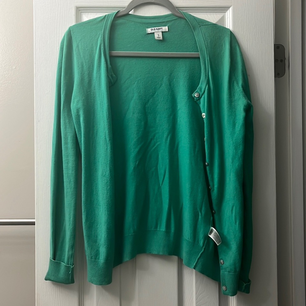 Green XS Old Navy Cardigan